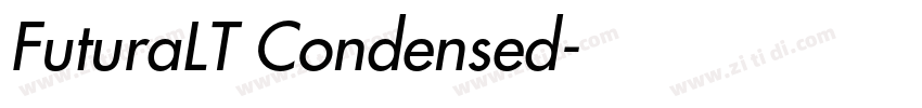 FuturaLT Condensed字体转换